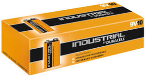 Industrial Duracell - 9V Batterier - Æske M. 10Stk.